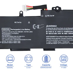 Batería de Repuesto SS03XL para Hp EliteBook 840 G5 G6,EliteBook 730 735 740 745 830