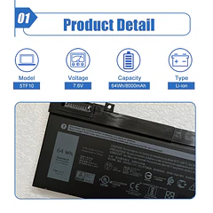 Batería de Repuesto L19M4PDC para Dell Precision 7330 7530 7540 P74F 7730 7740 P34E Series - Dentsing