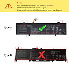 Batería de Repuesto R8D7N para Asus VivoBook Flip 14 TP412U TP412UA TP412FA