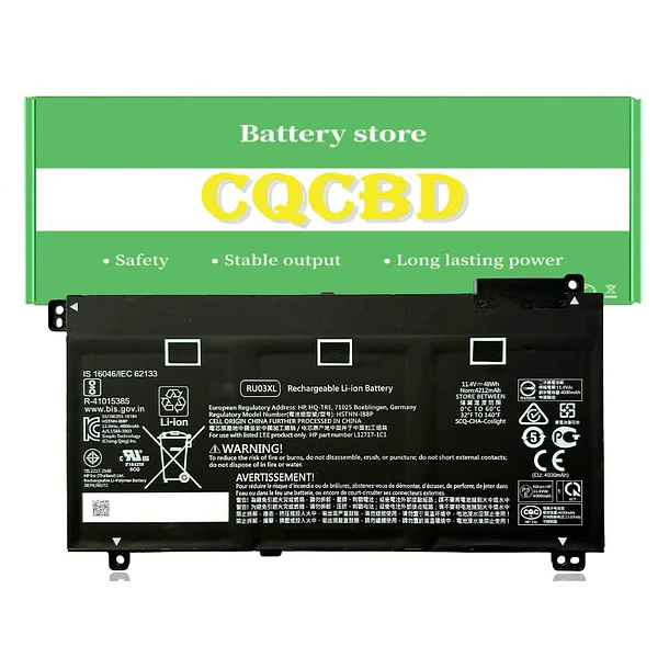 Batería de Repuesto RU03XL para HP Probook X360 11 G3 G4 G5 G6 EE X360 - CQCQ 1