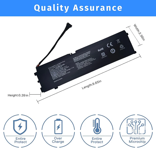 Batería de Repuesto RC30-0328 para Razer Blade 15 Base 2020/2021 RZ09-0328X RZ09-03289 RZ09-03287 RZ09-03286 RZ09-0369 - NBULBL 4