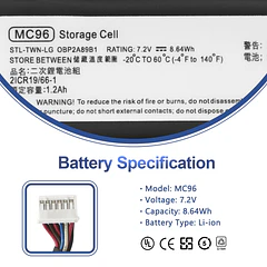 Batería de Repuesto para UPS MC96 para HP Smart Array P840AR P440AR P840 P440