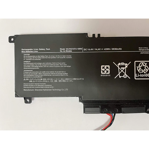 Batería de Repuesto PA5107U-1BRS para Satellite P55-A5312 P55-A5200 P55T-A5116 S50D-A L50-A S50T-A116 S55-A5275 S55-A5236 L55T-A5290 - powerforlaptop Laptop/Notebook Replace 2