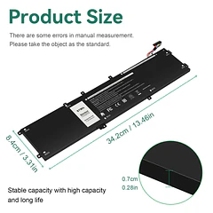 Batería de Repuesto 4K1VM para Dell G7 17 7700 Inspiron 15 7590 7591 7501 Precision