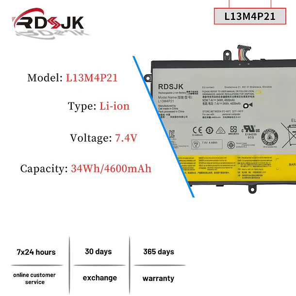 Batería de Repuesto KV690 para Lenovo IdeaPad Yoga 2 11 11-59417913 20332 20343 20428 80CX - RDSJ 2