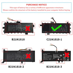 Batería de Repuesto 1MCXM para ASUS VivoBook 15 F512FA F512DA F512JA X512DA X512JA F512FB F512FJ