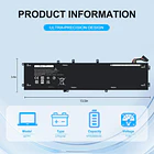 Batería de Repuesto C31N1636 para Dell XPS 15 9550 9560 9570 7590 Inspiron 15 7500 - Bituoer 2