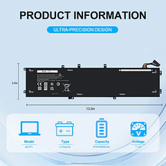 Batería de Repuesto C31N1636 para Dell XPS 15 9550 9560 9570 7590 Inspiron 15 7500 - Bituoer