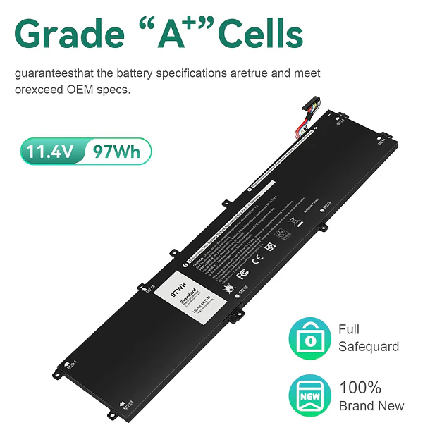 Batería de Repuesto 4K1VM para Dell G7 17 7700 Inspiron 15 7590 7591 7501 Precision 4