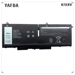 Batería de Repuesto 07KRV para Dell Latitude 5430 5530 Precision 3570 P104F005 P104F006 P137G004 P137G005