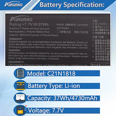 Batería de Repuesto JPFMR para Asus VivoBook 14 X412 X412D X412DA X412DK X412F X412FA X412FJ - AURUNHO