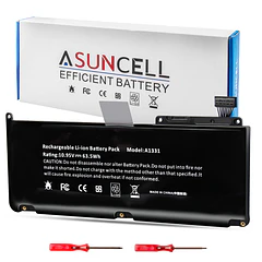 Batería de Repuesto A1331 para Apple MacBook Unibody fits 661-5391 020-6582-A MC233LL/A MC207LL/A MC516LL/A - ASUNCELL