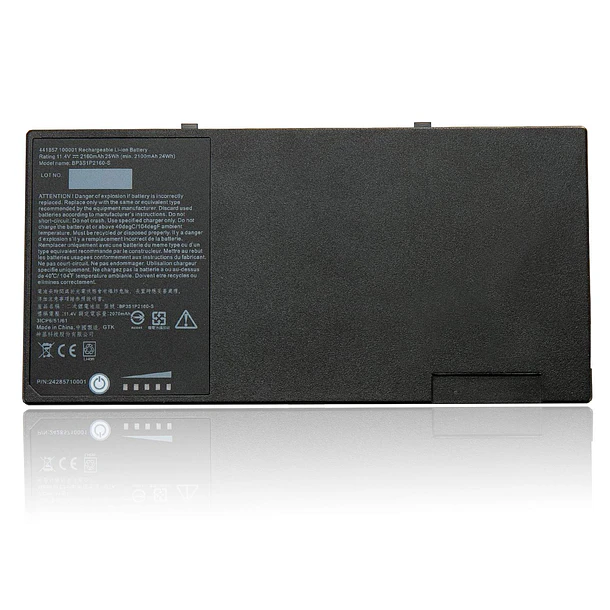 Batería de Repuesto F110 para Getac F110 Tablet BP3S1P2160-S 441857100001 3ICP6/51/61 - TanDirect 1