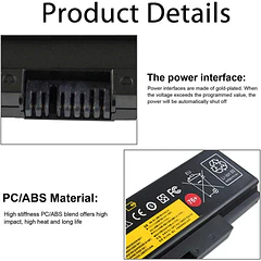 Batería de Repuesto BP02XL para Lenovo ThinkPad (Edge) E550 E550c E555 E560 E565 Series 3INR19/65-2 - HBFVG