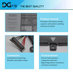 Batería de Repuesto 1FXDH para Dell G5 15 5590 G7 15 7590 G7 17 7790 - DGFTB