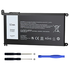 Batería de Repuesto WDX0R para Dell Inspiron 13/15/17 5000/7000 5368 5378 7378 5568 5578 5580 - iROCCMIN