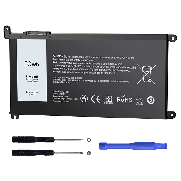 Batería de Repuesto WDX0R para Dell Inspiron 13/15/17 5000/7000 5368 5378 7378 5568 5578 5580 - iROCCMIN 1