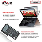 Batería de Repuesto NGGX5 para Dell Latitude E5270 E5470 E5570 Precision M3510 Series JY8D6 954DF - RDSJ 3