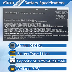 Batería de Repuesto JPFMR para HP Chromebook x360 13c Series Enterprise Elite C1030 Series HSTNN-DB9W - AURUNHO