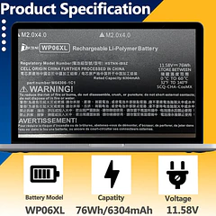 Batería de Repuesto JPFMR para Hp Elitebook 865 860 840 830 Series EliteBook 865 G9 - TAVZENL