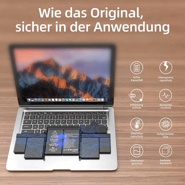 Batería de Repuesto A1582/A1493 para MacBook Pro Retina 13 Inch (Late 2013 Mid 2014 Early - JGTM 4