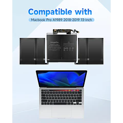 Batería de Repuesto A1964 para MacBook Pro A1989, 13-Inch, 2018-2019 - GingePro