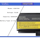 Batería de Repuesto 45N1761 para Lenovo ThinkPad (Edge) E550 E550C E555 E560 E565 Series 45N1760 - Yafda 3