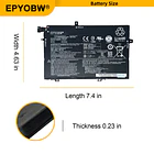 Batería de Repuesto L17C3P52 para Lenovo ThinkPad L480 L490 L580 L590 / ThinkPad L14 L15 - EPYOBW 6