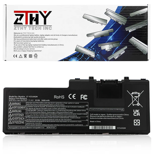 Batería de Repuesto JPFMR para Panasonic Toughbook CF-20 MK1 Toughpad FZ-A2 1