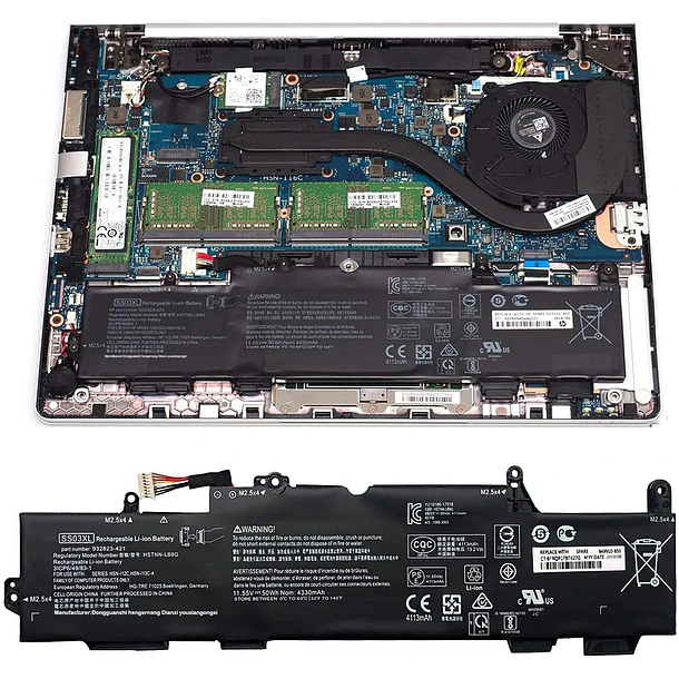 Batería de Repuesto SS03XL para Hp EliteBook 730 735 740 745 755 830 840 846 - Hubei 6