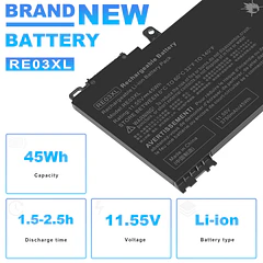 Batería de Repuesto RE03XL para HP ProBook 450 G6 450 G7 440 G6 430 445 - ASUNCELL