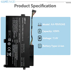Batería de Repuesto JPFMR para Samsung 5 Series 510R NP470 NP470R5E ATIV Book NP370R4E NP370R5E - GBNENGTD