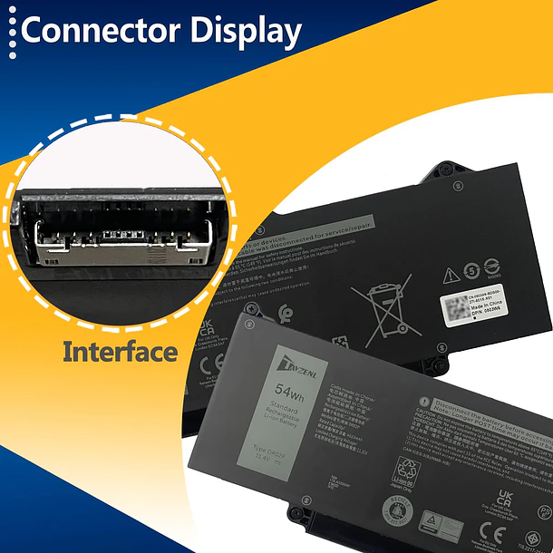 Batería de Repuesto DR02P para Dell Latitude 5550 5540 5450 5440 Series Precision 3580 3590 - TAVZENL 3