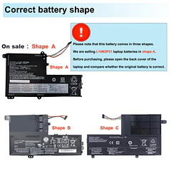 Batería de Repuesto L14M2P21 para Lenovo IdeaPad 330S-14AST 330S-14IKB 330S-15ARR 330S-15AST 330S-15IKB Series L14L2P21 5B10Q39203 - Lcenerga