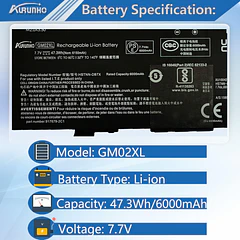 Batería de Repuesto para HP Chromebook 14 G5 G6 Chromebook X360 11 G1 G6 - AURUNHO