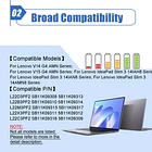 Batería de Repuesto L22D3PF2 para Lenovo V14 V15 G4 AMN IdeaPad Slim 3 14IAN8 14AMN8 3