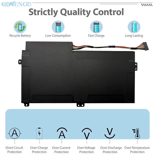 Batería de Repuesto JPFMR para Samsung 5 Series 510R NP470 NP470R5E ATIV Book NP370R4E NP370R5E - GBNENGTD 6