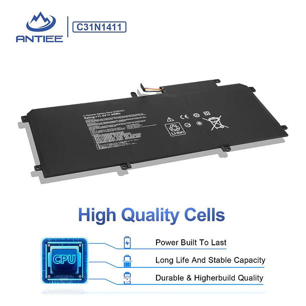 Batería de Repuesto C31N1411 para ASUS ZenBook UX305/UX305F/FA Series - ANTIEE 4