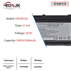 Batería de Repuesto FPCBP176 para Fujitsu LifeBook A1220 A6210 A6220 A6230 AH550 E780 E8410 E8420