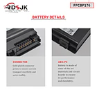 Batería de Repuesto FPCBP176 para Fujitsu LifeBook A1220 A6210 A6220 A6230 AH550 E780 E8410 E8420 5
