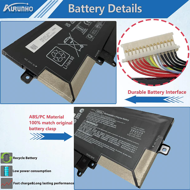 Batería de Repuesto JPFMR para HP EliteBook x360 1030 G7 G8 EliteBook x360 1040 G7 - AURUNHO 3