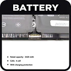 Batería de Repuesto V6W33 para Dell Inspiron 15 3511 3520 3530 5510 5410 5420 5430 - WWGTMC 3
