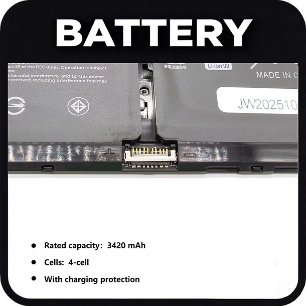 Batería de Repuesto V6W33 para Dell Inspiron 15 3511 3520 3530 5510 5410 5420 5430 - WWGTMC 3