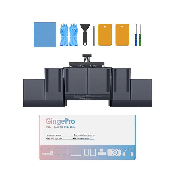 Batería de Repuesto A1494/A1618 para MacBook Pro A1398, 15-Inch, 2013-2015 - GingePro 1