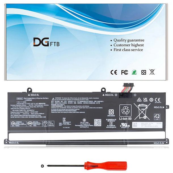 Batería de Repuesto L22B3PF2 para HP Envy X360 16-AC 16-AD 2-in-1 Spectre X360 1