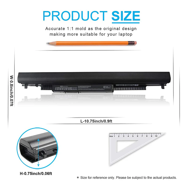 Batería de Repuesto HS04 para HP 240 245 246 250 255 256 G4, Notebook 14 5