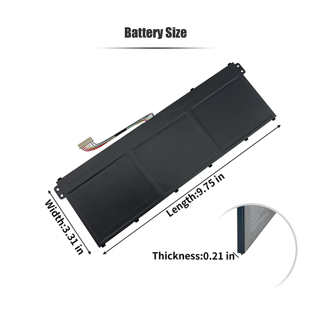 Batería de Repuesto AP23A8L para Acer Aspire 3 A315-24P-R06N A317-55P-34EJ Extensa 15 EX215-23-R08A EX215-55-30UU Series - INTIFO 6