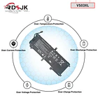 Batería de Repuesto VS03XL para HP Envy 15-AS000 15T-AS000 15T-AS100 15-AS001NG 15-AS014WM 15-AS025TU 15-AS027TU 15-AS032TU - RDSJ 6