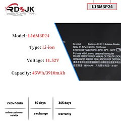 Batería de Repuesto L16M3P24 para Lenovo Ideapad Xiaoxin 700 700-15ISK 700-17ISK R720 Y700-14ISK Legion Y520-15IKB - RDSJ