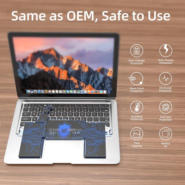 Batería de Repuesto A1965 para MacBook Air 13 inch A1932 A2179 - JGTM 5